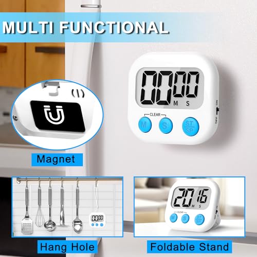 ZILLEEN Digital Classroom Timer for Kids - 2 Pack Black & White
