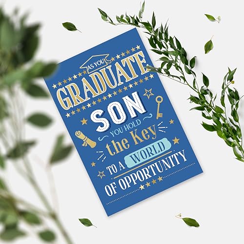 Meaningful Graduation Card Gift for Son from Mom & Dad
