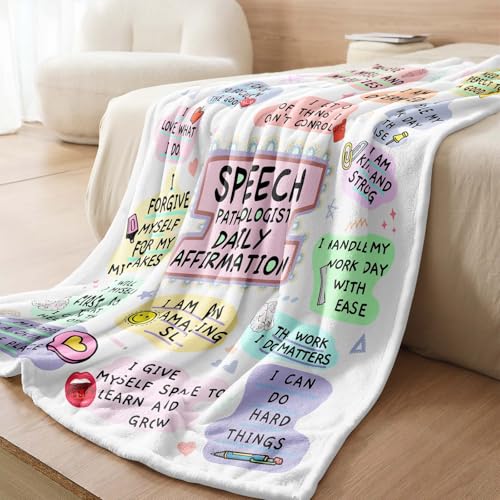 Speech Pathologist Blanket, Cozy 60x50 Fleece Gift