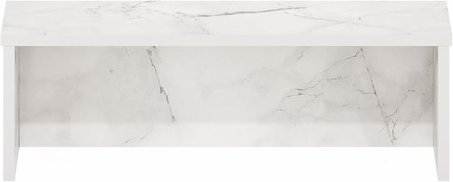 Furinno Helena Kitchen Counter Organizer - Stackable Shelf, 18-Inch, Marble White Finish