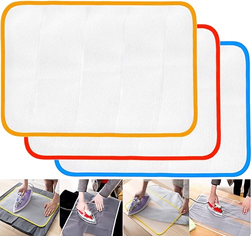 Heat Resistant Pressing Cloth Set - 3 Mesh Ironing Protectors