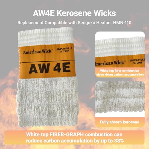 Kerosene Heater Wick Replacement AW4E for Sengoku, KeroHeat, Heatmate & Mega Heat - Easy Install