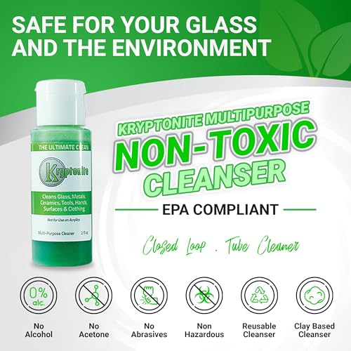 KLEAR Kryptonite Multipurpose Glass Cleaner - 2 oz, Alcohol-Free