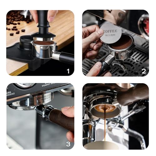 58.5mm Reusable Espresso Puck Screen - 316 Stainless Steel Filter
