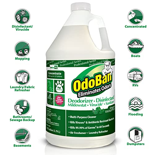 OdoBan Professional Disinfectant & Odor Eliminator Concentrate 6-Pack Eucalyptus 128 Fl Oz