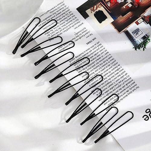 12 Pcs Vintage Mini Black Hair Pins BB Clips for Bangs and Styling
