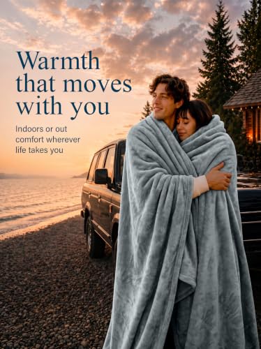 Utopia Bedding Soft Fleece Bed Blanket Throw Size Ash Grey (50x60