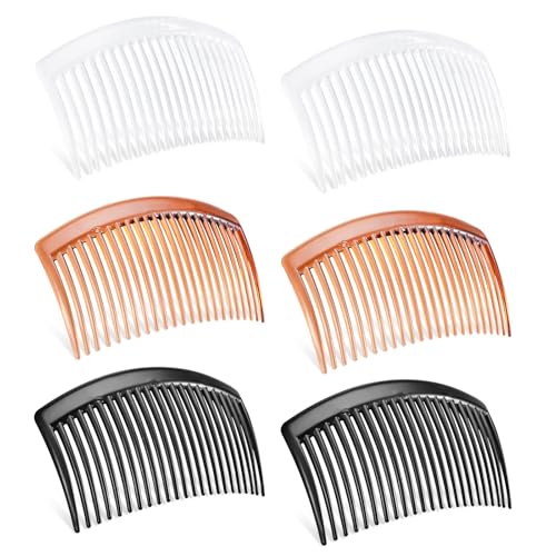 TIPTAP 6 Pack 3.15-Inch French Hair Side Combs - Styling & Grooming