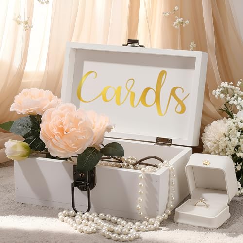 Gold Cards Sticker Set for Wedding Gift Boxes - 7.48 Inch (2 Pcs)
