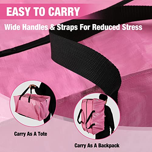 WORKPRO Heavy-Duty Extra Large Moving Bags - 6 Pack with Backpack Straps