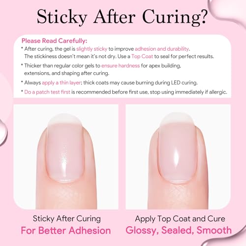 Qiek Clear Builder Nail Gel 16ml - Hard Gel for Nail Extension & Strengthening