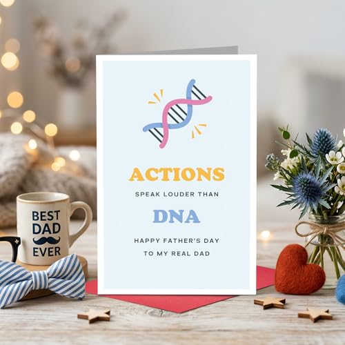 Heartfelt DNA Father's Day Card for Stepdad | Ogeby