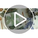 Handmade Silk Fringe Ribbon for Wedding & Crafting - Ivory/Dusty Sage/Terracotta, 1.5 Inch x 30 Yards