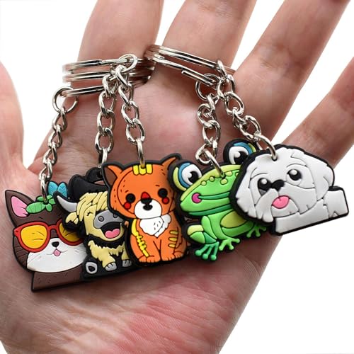 Papacharms 20pcs Random Keychain Lot - Fun Party Favors & Gifts