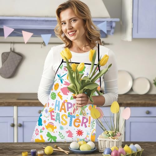 Adjustable Chef Bib Apron for Cooking, Grilling & Baking