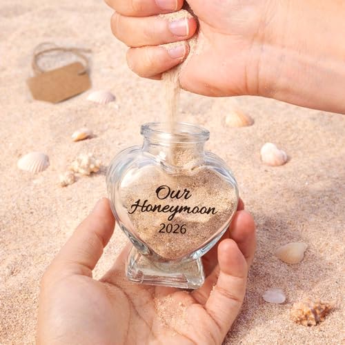 Heart-Shaped Honeymoon Sand Keepsake Jar 2026 - BluPup