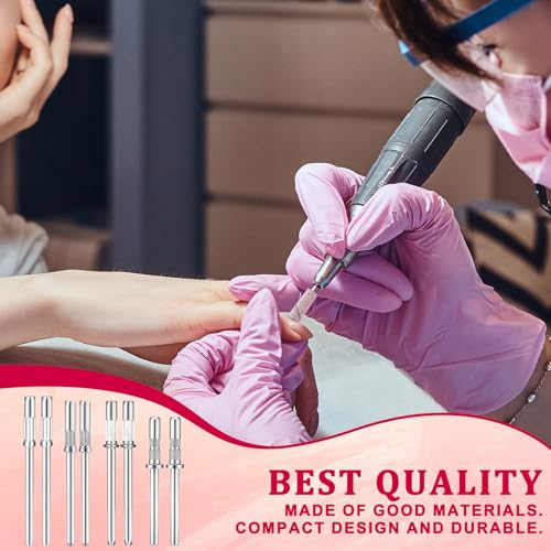 Xelsluthe 8 PCS Mini Mandrel Nail Bits for Small Sanding Bands, 3.1mm