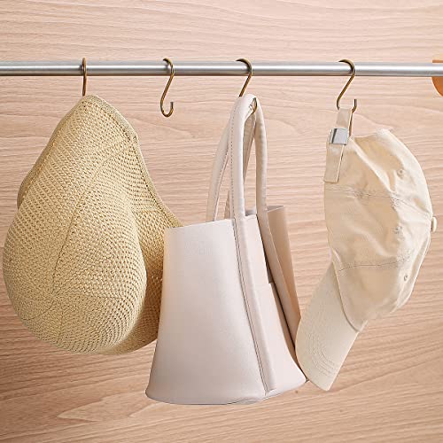 Evanda Gold S Hooks - 30 Pack Heavy Duty Stainless Steel Hanging Hooks