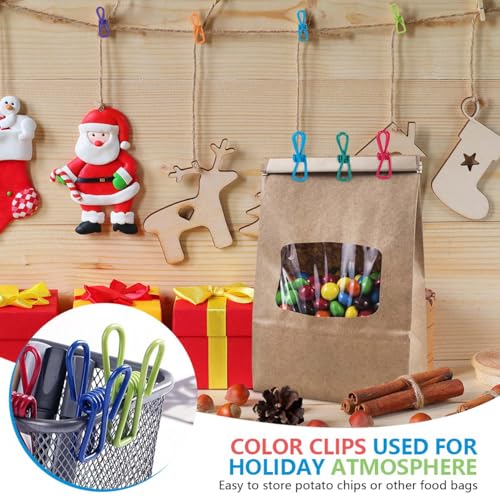 SenseYo 30 Pcs Colorful Bag Clips Food Sealer Clips Kitchen & Laundry Use
