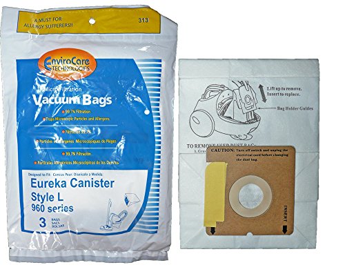 EnviroCare Replacement Vacuum Bags for Eureka Style L - 6 Pack