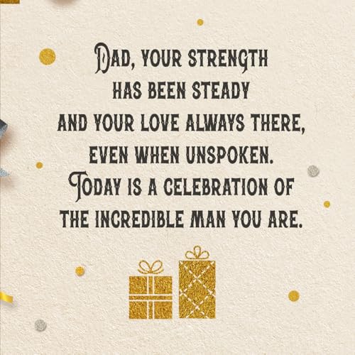 Premium American-Made Dad Birthday Card with Envelope & Eco-Friendly Stock