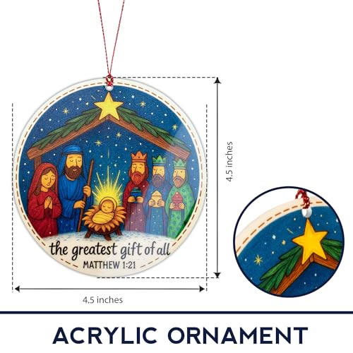 Nativity Christmas Ornament - Timeless Holiday Keepsake