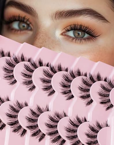 Ukrizi Natural Wispy False Eyelashes Thin Band Flared Lash UT12