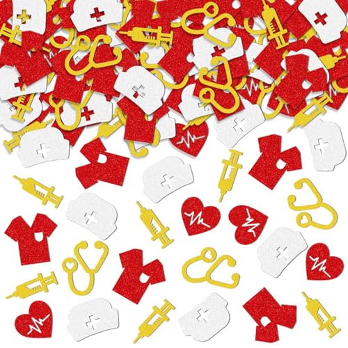 Medical Nurse Confetti 100pcs Glitter Table Scatter for Graduation