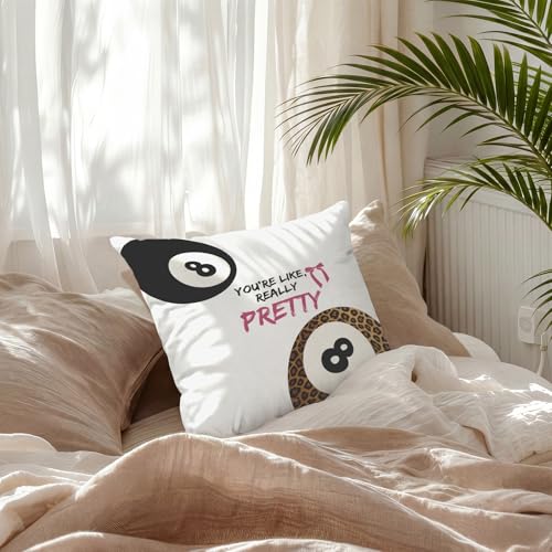 Trendy Cheetah Print 18x18 Pillow Cover with Pink Bow
