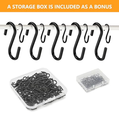 100 Pack Mini S Hooks 1/2 Inch for Jewelry & Craft Display