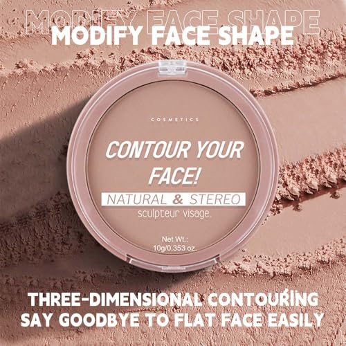 HHLTOH Matte Warm Brown Cream Contour Palette, Blendable Face Makeup