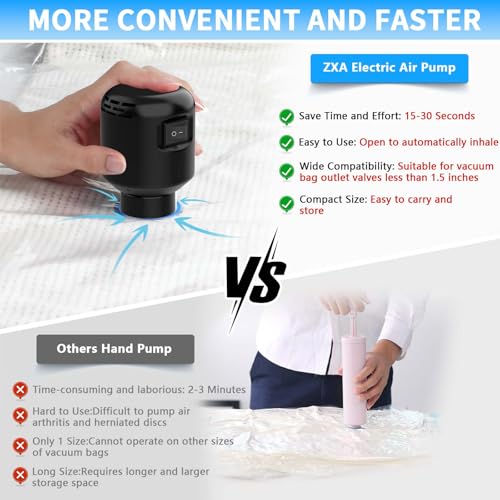 Portable Electric Vacuum Pump for Storage Bags - 55W 5000PA