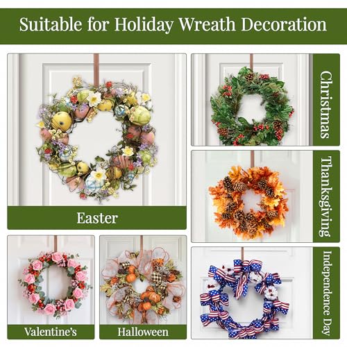 14-Inch Bronze Wreath Hanger for Front Door – Sturdy Over Door Hook