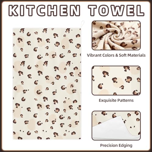AiHeart Microfiber Kitchen Towels Set of 2 - Quick Dry & Highly Absorbent