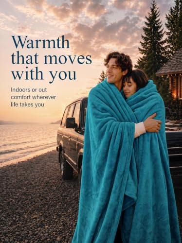 Utopia Bedding Queen Size Fleece Bed Blanket Turquoise 90x90 Inch
