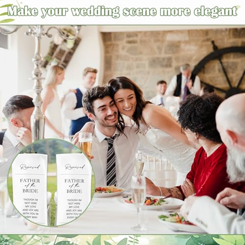 White Wedding Reserved Sign for Chairs - Premium Fabric Decoration