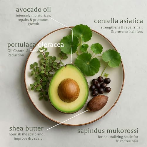 ARHGOAT Avocado Deep Moisture Hair Mask for Damaged Frizzy Hair 12 fl oz