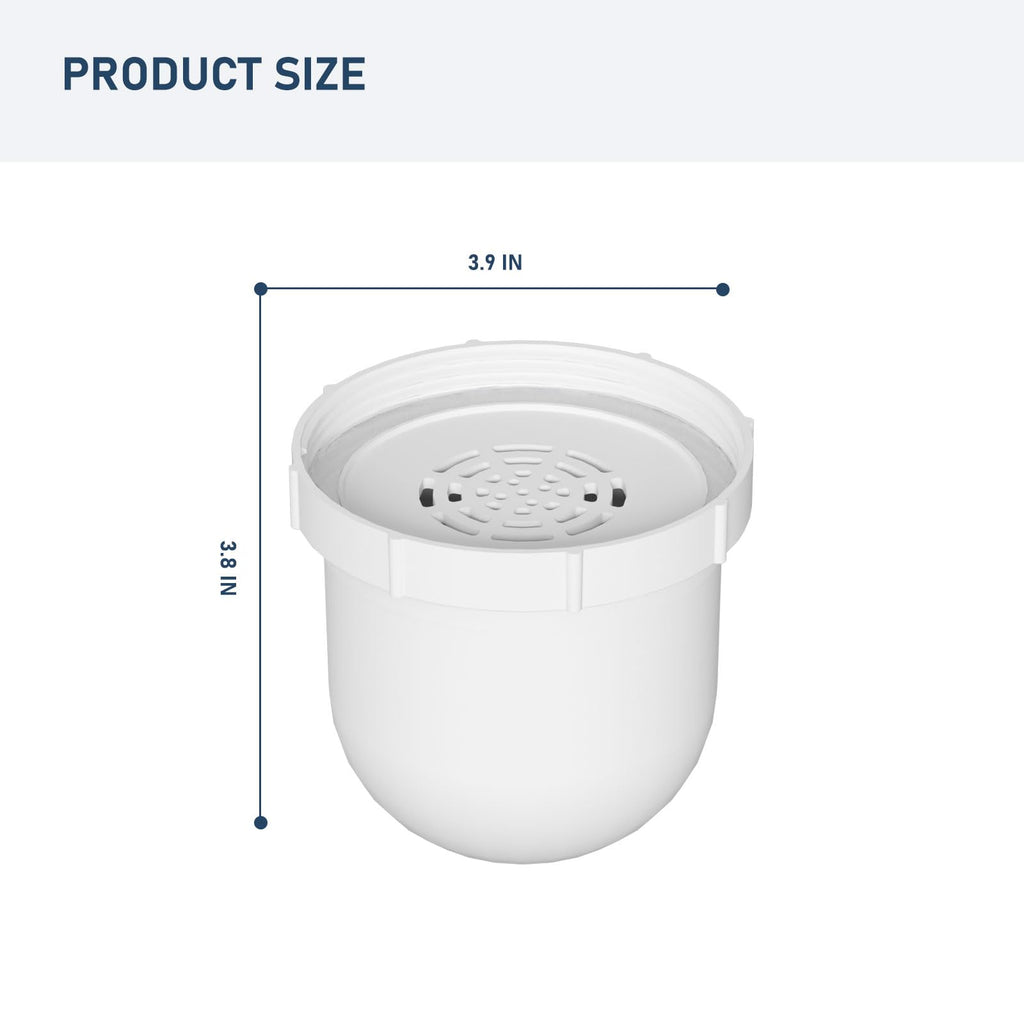 Water Pitcher Replacement Filter Compatible with Clearly Filtered Water Filter Pitcher, 100-Gallon Long-Life, BPA Free 2 Pack