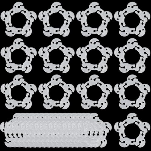50 Reusable Balloon Clips for Flower Decorations - Durable PP Plastic