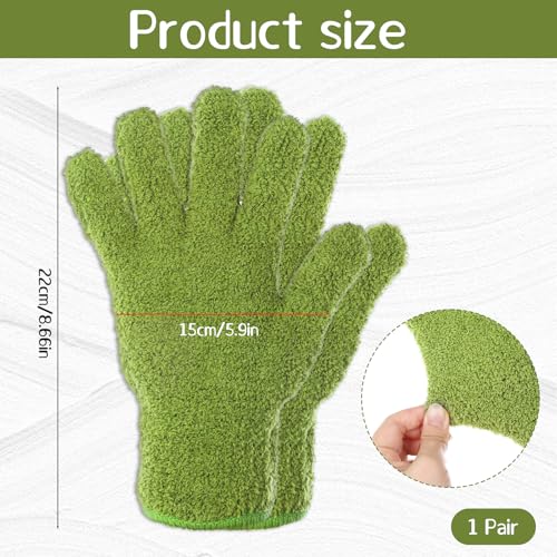 Microfiber Dusting Gloves for Houseplants - Reusable & Washable