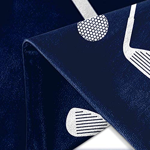 Emvency Navy Blue 18x18 Inch Body Pillow Cover with Zipper