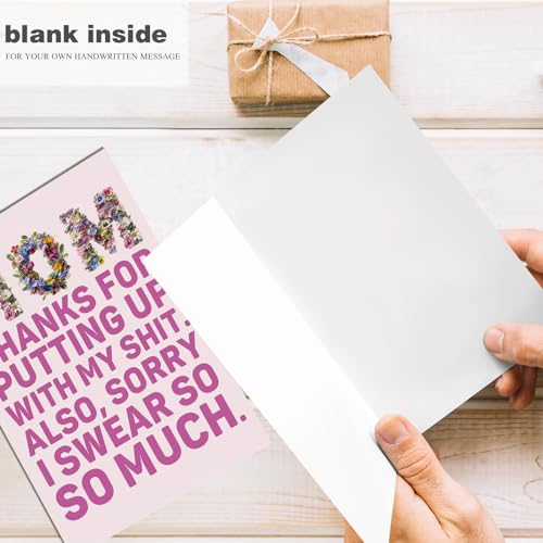 Funny Mother's Day Card - Rude Humor Birthday Card for Mom