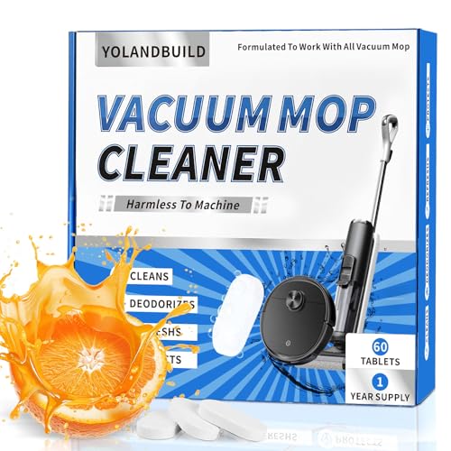 YoLandBuild Floor Cleaning Solution Tablets - 60 Pack, Orange Scent