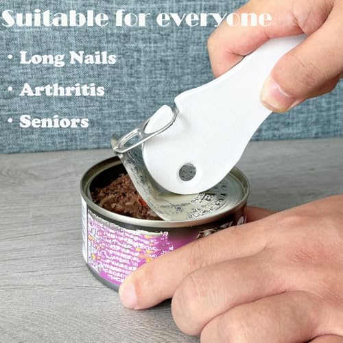 MITCHENIFY 2-in-1 Manual Can Opener for Soda & Pet Food
