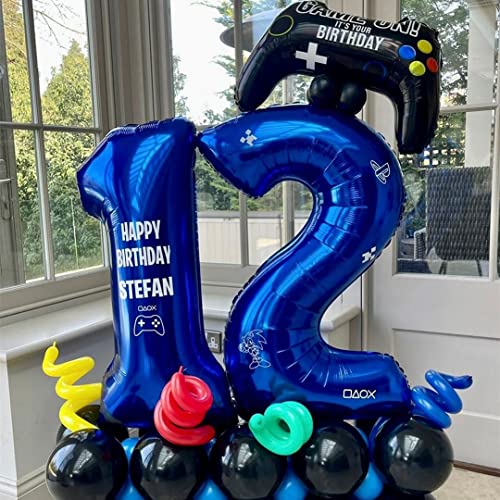40-Inch Navy Blue Number 2 Balloon - Foil Mylar Birthday Decoration