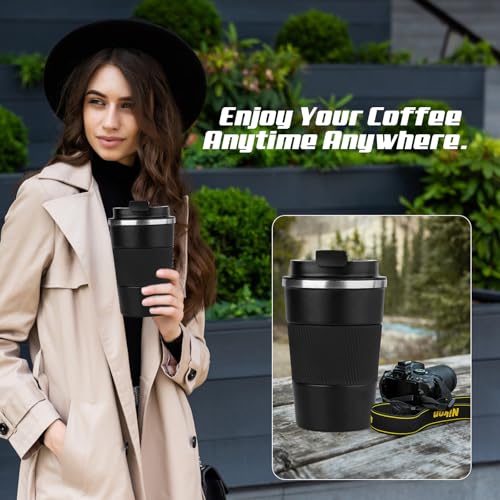 12oz Vacuum Insulated Stainless Steel Travel Coffee Mug - Leak Proof
