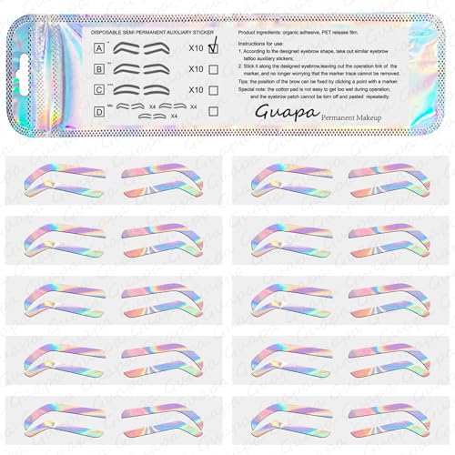 Airbrush Eyebrow Shaping Stencils Stickers Tint Tape Guides