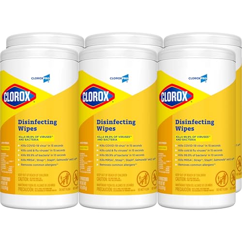 CloroxPro Disinfecting Wipes, Lemon Fresh, 75 Count - Kills 99.9% Germs