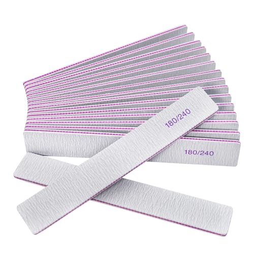 GigaGround 12-Pack Professional 180/240 Grit Double-Sided Emery Board Nail Files