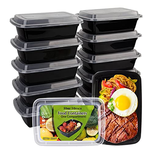 WGCC 38oz Meal Prep Containers - 10 Pack BPA-Free Food Storage